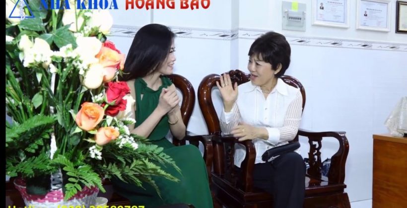 Cuộc trò chuyện của cô Dung và ca sĩ Sao Mai tại Nha Khoa Hoàng Bảo
